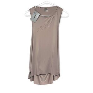 Gymshark Laser Cut Tank Taupe Large